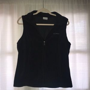 Black Colombia Fleece Vest